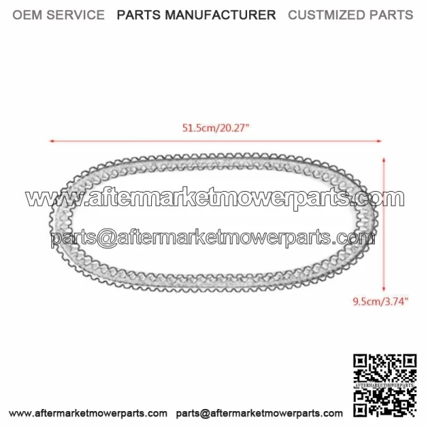 Drive Belt For Polaris 3211165 Snowmobile 600 800 Switchback Adventure / Rush - Image 2