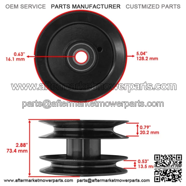 756-1202 Deck Pulley For Cub Cadet White Outdoor Troy Bilt MTD - Image 2