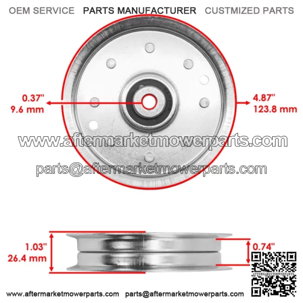 756-05042 756-04129 Deck or Drive Pulleys For Cub Cadet MTD Troy Bilt - Image 2