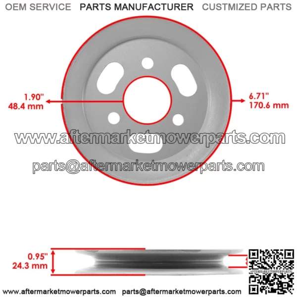 120-6433 1206433 Deck Spindle Pulley For Toro GrandStand 48" 52" - Image 2