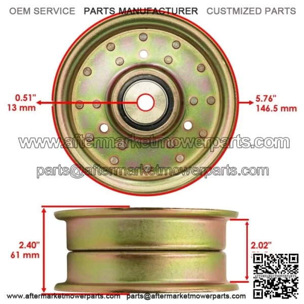 Deck Pulley for Bad Boy Outlaw XP 54" 61" 72" 2012-2013  033-5001-00 - Image 2