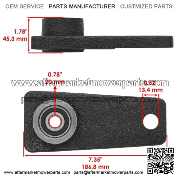 Deck Pulley Tensioner Arm for John Deere X360 X500 X520 X530 X534 X540 X590 54" - Image 2