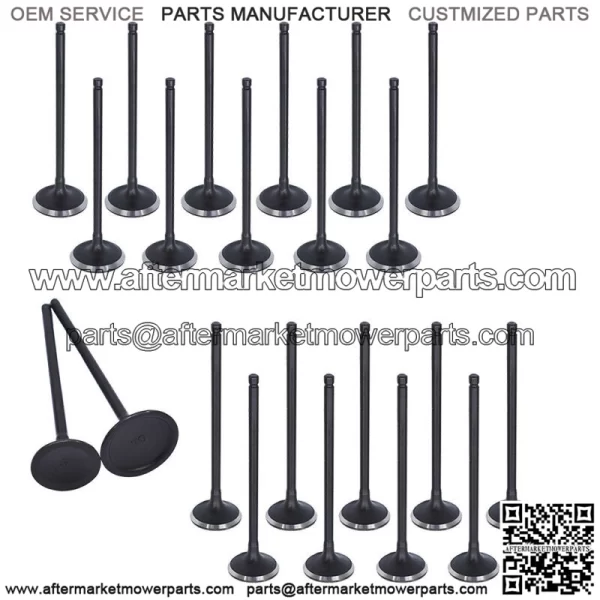 Intake Exhaust Valves For 00-09 Acura Honda Saturn 3.2L 3.5L SOHC 24v J32A1 - Image 2