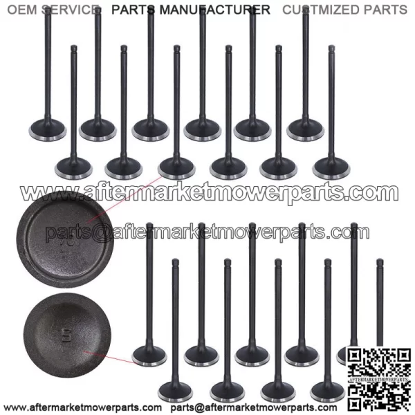 Intake Exhaust Valves For 00-09 Acura Honda Saturn 3.2L 3.5L SOHC 24v J32A1 - Image 3