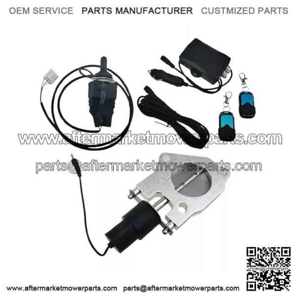 3-inch electric exhaust valve with manual switch
