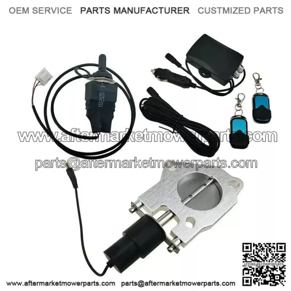 2-inch electric exhaust valve with remote control switch and manual