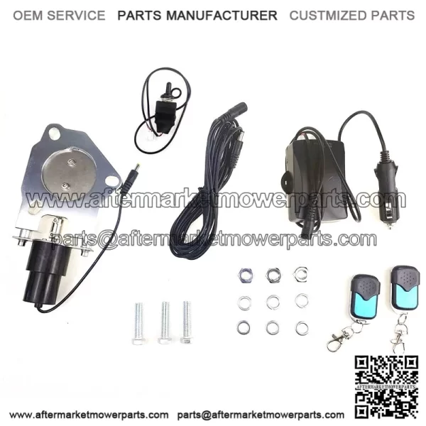 2.25-inch electric exhaust valve with remote control switch and manual