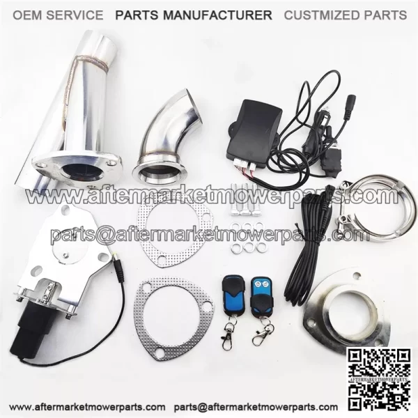 3-inch electric exhaust valve remote control and manual