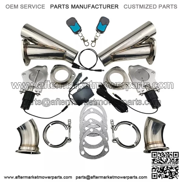 2-inch electric exhaust valve remote control and manual 2-in-1