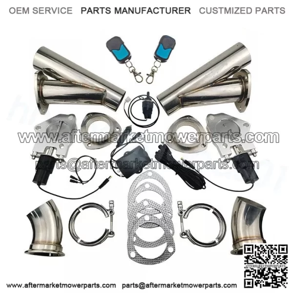 2.5-inch electric exhaust valve remote control and manual 2-in-1