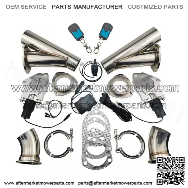 3-inch electric exhaust valve remote control and manual 2-in-1
