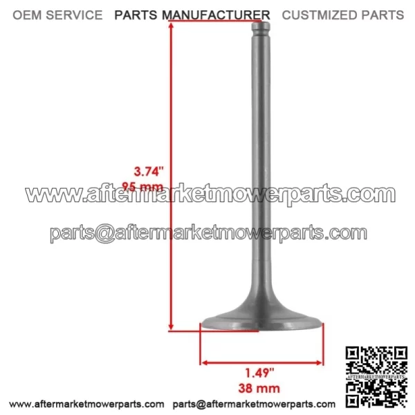 Intake & Exhaust Valve for Honda TRX420FE1 TRX420FM1 FourTrax Rancher 2014-2021 (For: Honda) - Image 2