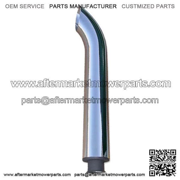 36" Chrome Exhaust Stack w/ Bend Fits John Deere 3010 3020 4010 4020