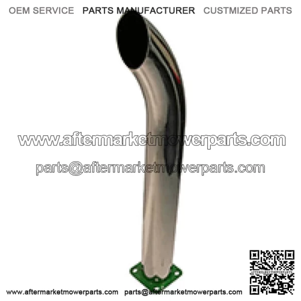 New Chrome Curved Stack 24" Tall 3" OD Fits John Deere Tractors 50 520 530 B 24