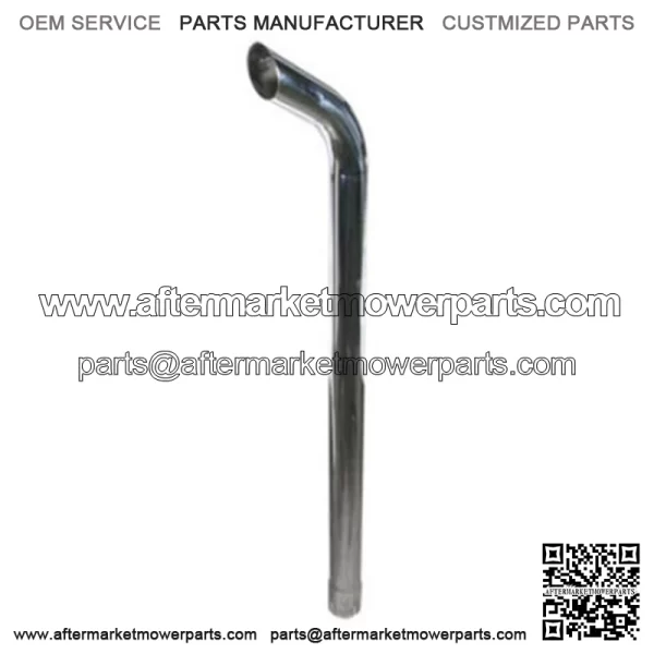 A-146490CHR Chrome Exhaust Stack with Ext. Curve - Fits Case IH Tractor Models
