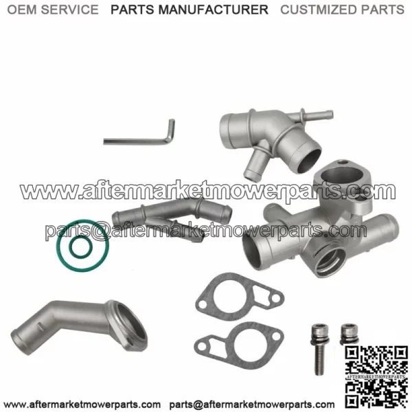 Cast Aluminum Coolant Flange Upgrade Kit For VW MK4 Golf Jetta GLI GTI TT 1.8T - Image 2
