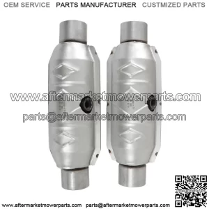 For Ford F-150 5.4L 5.0L V8 2.5" Inlet/Outlet Catalytic Converter & Heat Shield