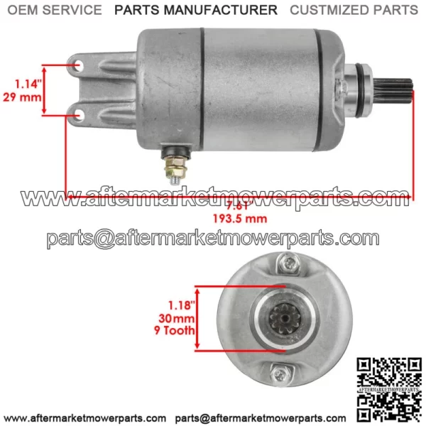 Starter for Bombardier Can Am Outlander 400 / Max 400 2003 2004 2005 2006-2015 - Image 2