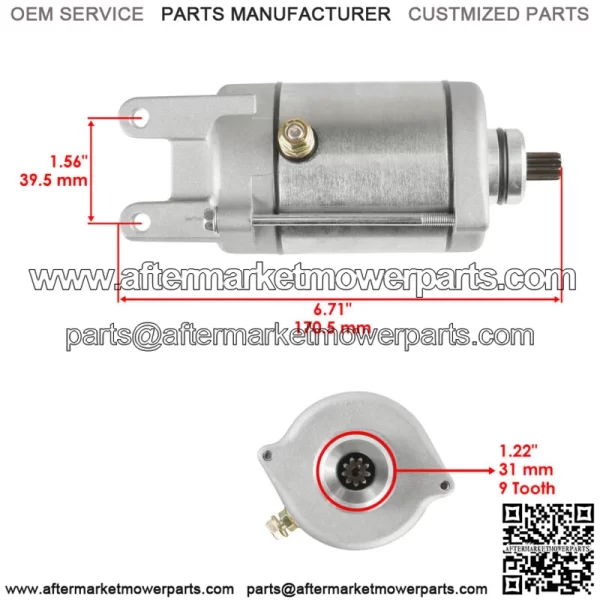 Starter for Bombardier Can-Am ATV DS250 DS 250 2006-2021 / S31200RB1000 - Image 2