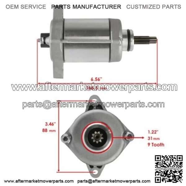 Starter for Honda 420 TRX420TM Fourtrax Rancher 420Cc Engine 2007-2013 - Image 2
