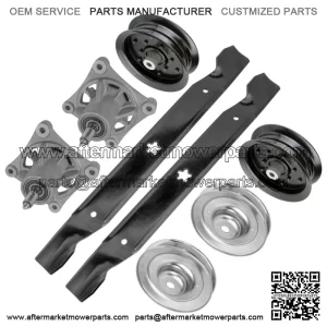 Deck Spindle Blade & Pulley for Poulan 587125201 PP42 532129861 42"
