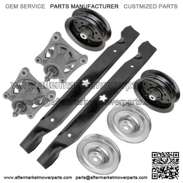 Deck Spindle Blade & Pulley for Poulan 587125201 PP42 532129861 42"