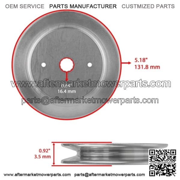 Spindle Blade Pulley Belt for Electrolux/AYP 24H48 22PH48 25PH48 26H48 20T48 48" - Image 5