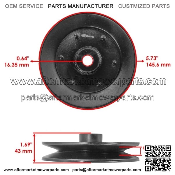 Deck Spindle w/ Pulley & Belt for Toro 71208 71217 71220 71223 71198 71242 38" - Image 3