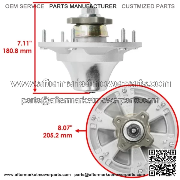 Deck Spindle & Blade for John Deere Z510A Z710A Z910A Z915B Z920 ZTrak 48" - Image 2