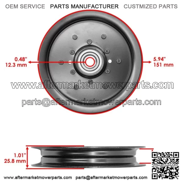 Deck Spindle & Blade Pulley Belt for John Deere F620 F680 F687 ZTrak 48" 54" 60" - Image 4