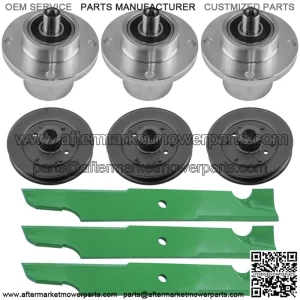 Deck Spindle w/ Pulley Blade for Bad Boy ZT Avenger 54" 2020-2024 / 033-4890-00