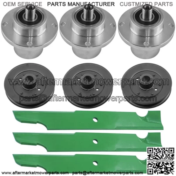 Deck Spindle w/ Pulley Blade for Bad Boy ZT Avenger 54" 2020-2024 / 033-4890-00