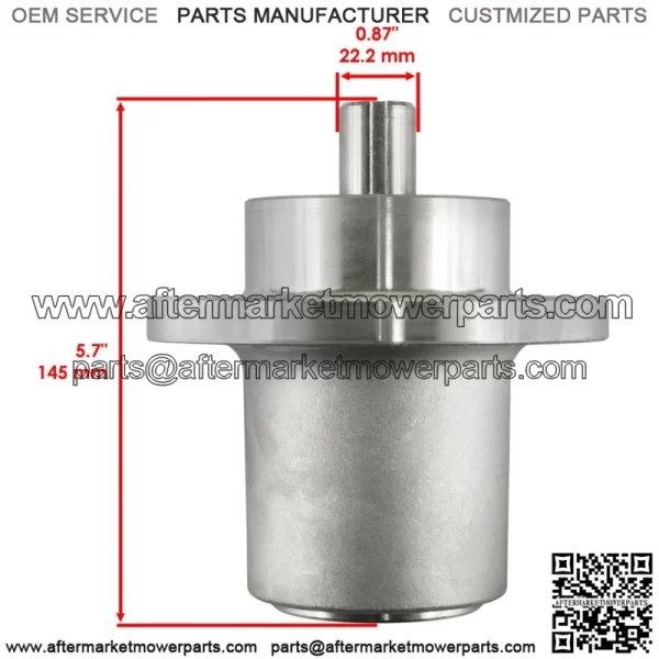 Deck Spindle w/ Pulley Blade for Bad Boy ZT Avenger 54" 2020-2024 / 033-4890-00 - Image 2