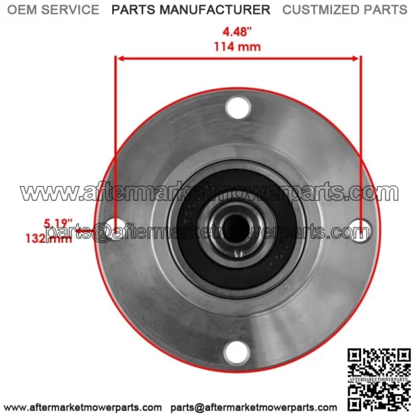 Deck Spindle w/ Pulley Blade for Bad Boy ZT Avenger 54" 2020-2024 / 033-4890-00 - Image 3