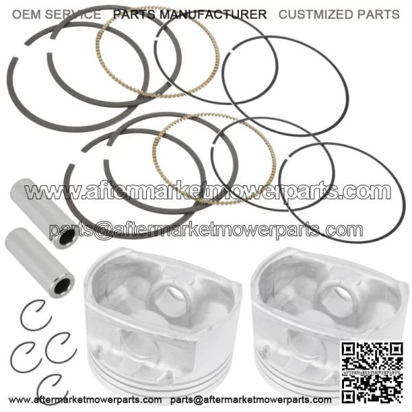 2 Cast Aluminium Cylinder Piston Kit For Polaris RZR 800 EFI 2011 2012 2013 2014 (For: Polaris)