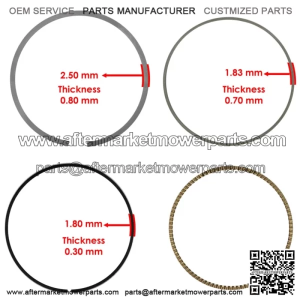 Piston Rings For Honda TRX450R/TRX450ER 2006-2009 2012-2014 (For: Honda) - Image 2