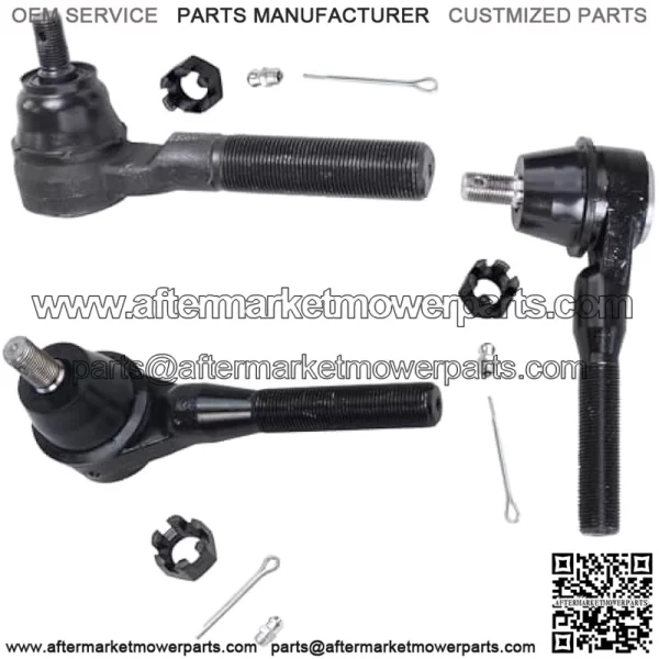 Front 13pc Suspension Kit for 91-01 Jeep Cherokee Comanche, Lower Upper Ball Joints Outer Inner Tie Rod Sway Bar Links Drag Link Track Bar Adjusting Sleeves Replacement - Image 4
