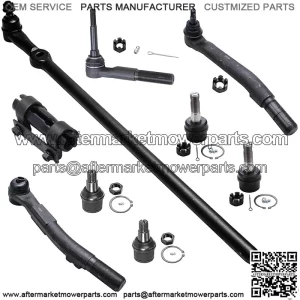 4WD Front 9pc Suspension Kit for 05-16 Ford F-250 F-350 Super Duty 4 Ball Joints 2 Outer Tie Rods 1 Outer Steering Tie Rod at Pitman Arm 1 Adjustment Sleeve 1 Center Link Replacement
