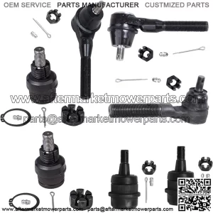 Front 7pc Tie Rods Ball Joints for Jeep Grand Cherokee Wrangler TJ Comanche, 3 Inner & Outer Tie Rods, 2 Lower Ball Joints, 2 Upper Ball Joints Replacement