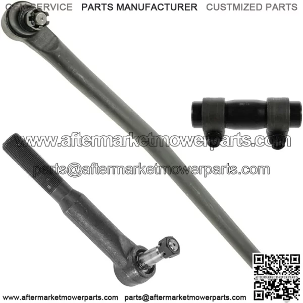 Steering Kit 3 Piece Set Drag Link Tie Rod Adjusting Sleeve Pitman Arm for Ford