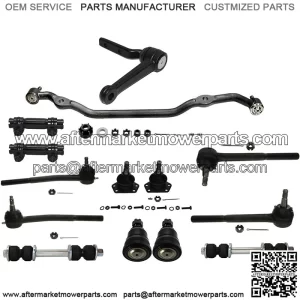 14 Pieces Suspension Kit Upper Lower Ball Joint Tie Rod Idler Arm Drag Link Adjusting Sleeves Fits Chevrolet Camaro 75-79/ Camaro V8 80-81 Fits Chevrolet Camaro/Camaro (Camaro V8 only)/