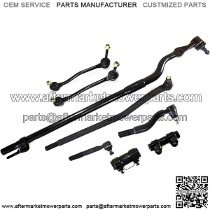 8 Pc Front Suspension & Steering Set Inner & Outer Tie Rod Ends Adjusting Sleeves Sway Bar Links Passenger & Driver Side