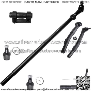 4WD Front 7pc Suspension Kit for 2005-2016 Ford F-250 F-350 Super Duty Lower Ball Joints Drag Link Outer Tie Rods 2006 2007 2008 2009 2010 2011 2012 2013 2014 2015 Replacement