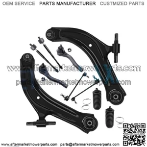 Front Lower Control Arm + Tie Rod + Sway Bar for 2007-2012 Nissan Sentra