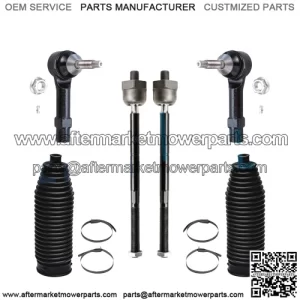 Inner & Outer Tie Rod Ends + Boots for 2003 2004 2005 2006 Ford Expedition