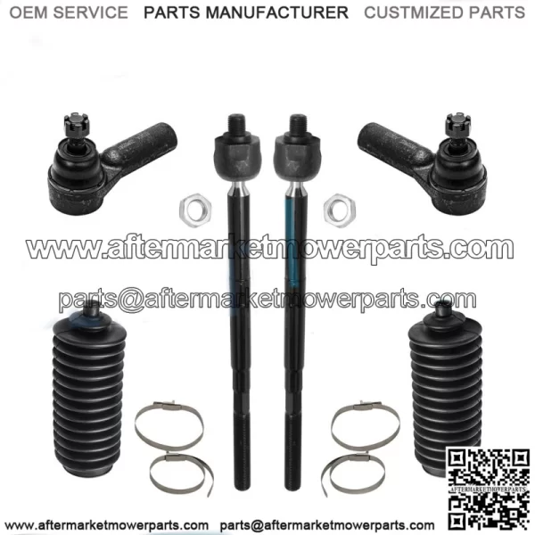Front Inner & Outer Tie Rod Ends and Tie Rod Boots for Ford Escape Mazda Tribute