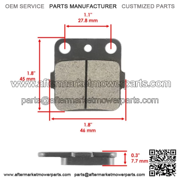 Front Rear Brake Pads for Honda TRX250X TRX 250 X Fourtrax 1987 1988 1989-1992 For: Honda - Image 2