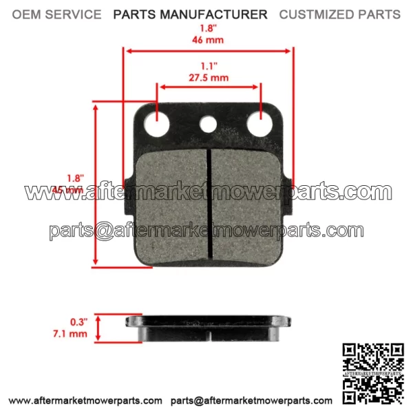 Front Rear Brake Pads for Honda TRX250X TRX 250 X Fourtrax 1987 1988 1989-1992 For: Honda - Image 3