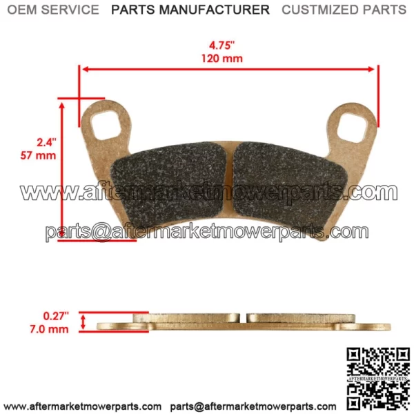 Front & Rear Brake Pads for Polaris RZR XP 1000 2014-2017 Sintered - Image 2