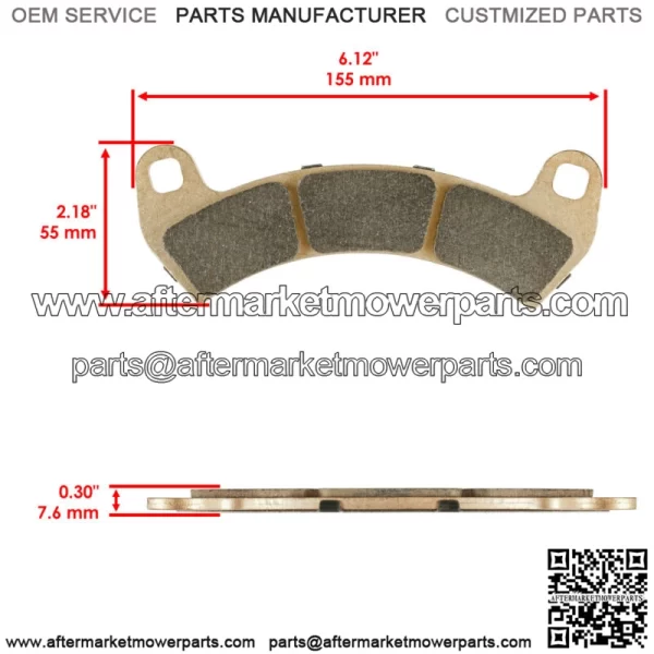 Front and Rear Brake Pads for Polaris RZR XP Turbo / RZR XP 4 Turbo 2016 - 2021 - Image 2
